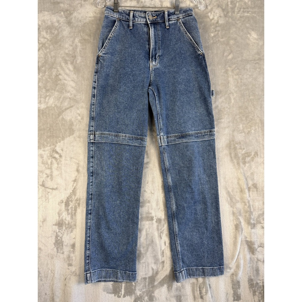 Hollister Ultra High Rise Dad Jeans Denim Carpenter Pants Women's W25 L31